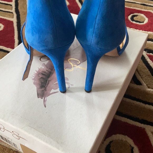 Jessica Simpson Blue Suede shoes - Picture 4 of 4